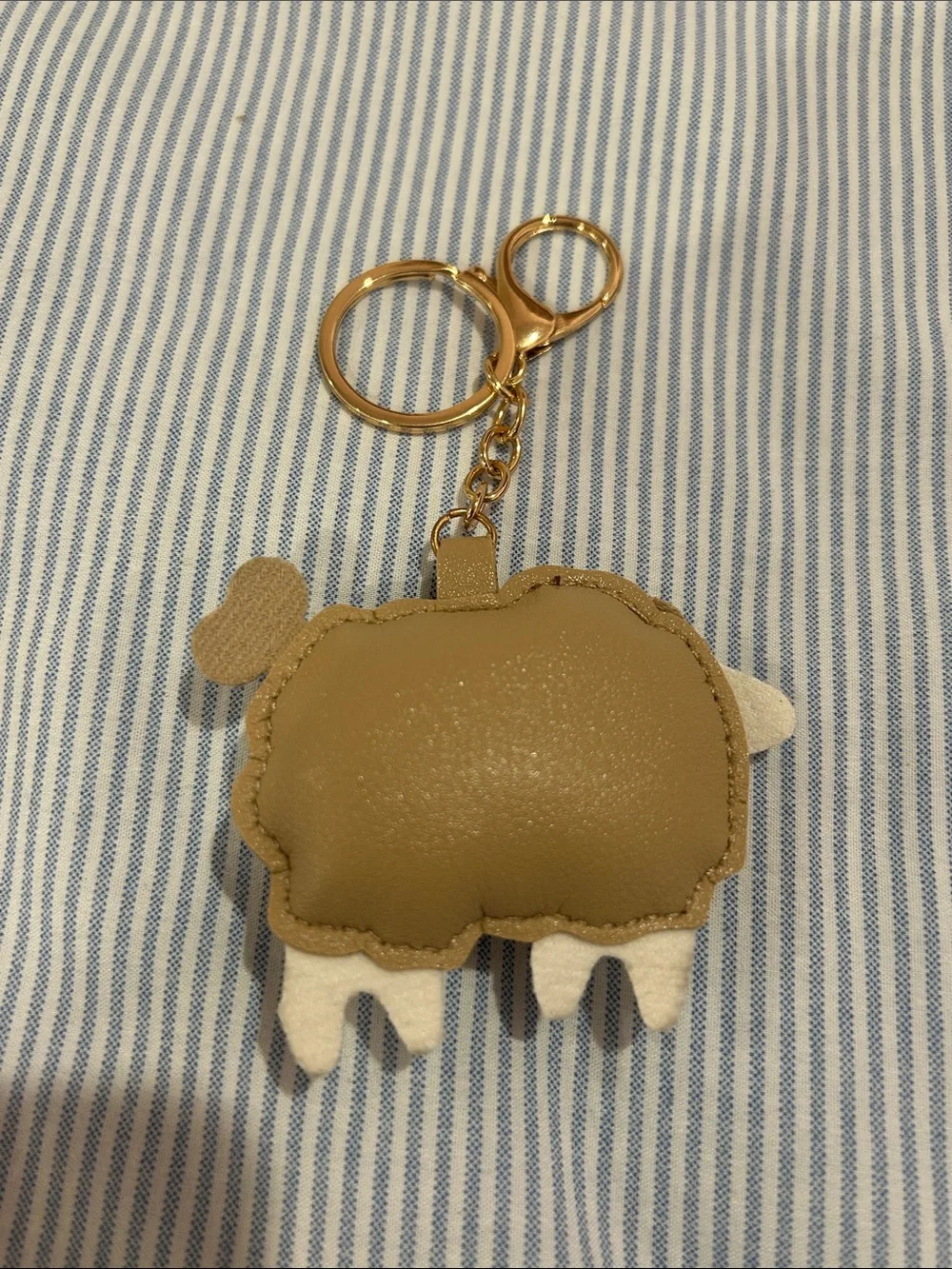 Cute Lamb Keychain Bag Charm - Brown
